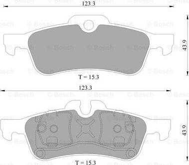 BOSCH 0 986 AB4 581 - Brake Pad Set, disc brake car-mod.net