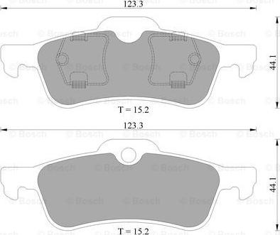 BOSCH 0 986 AB4 573 - Brake Pad Set, disc brake car-mod.net