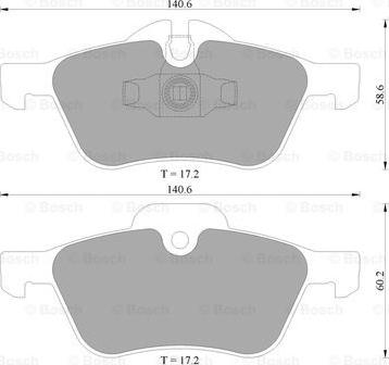 BOSCH 0 986 AB4 572 - Brake Pad Set, disc brake car-mod.net