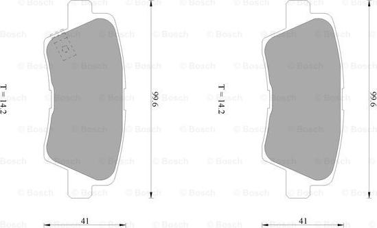 BOSCH 0 986 AB1 040 - Brake Pad Set, disc brake car-mod.net