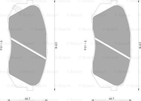 BOSCH 0 986 AB1 052 - Brake Pad Set, disc brake car-mod.net