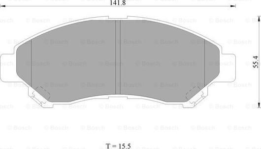BOSCH 0 986 AB1 088 - Brake Pad Set, disc brake car-mod.net