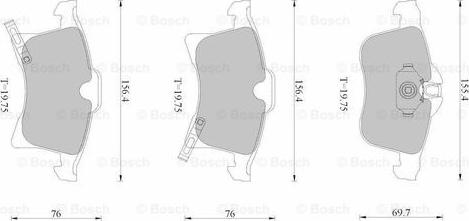 BOSCH 0 986 AB1 117 - Brake Pad Set, disc brake car-mod.net
