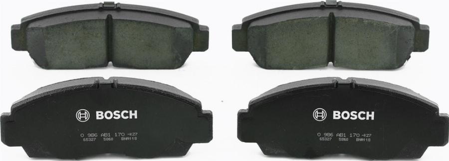BOSCH 0 986 AB1 170 - Brake Pad Set, disc brake car-mod.net