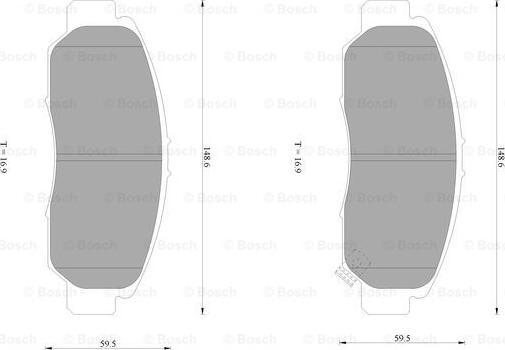 BOSCH 0 986 AB1 385 - Brake Pad Set, disc brake car-mod.net