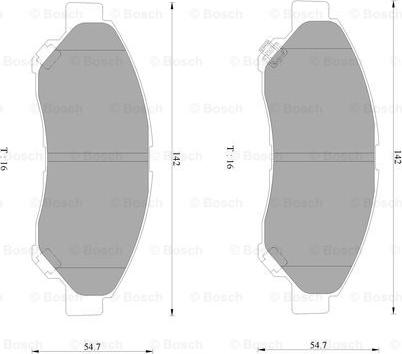 BOSCH 0 986 AB2 493 - Brake Pad Set, disc brake car-mod.net
