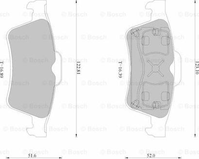 BOSCH 0 986 AB2 530 - Brake Pad Set, disc brake car-mod.net