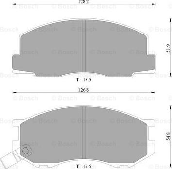 BOSCH 0 986 AB2 049 - Brake Pad Set, disc brake car-mod.net