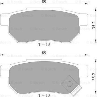 BOSCH 0 986 AB2 033 - Brake Pad Set, disc brake car-mod.net
