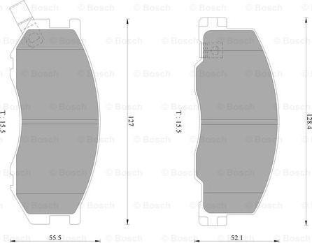 BOSCH 0 986 AB2 333 - Brake Pad Set, disc brake car-mod.net