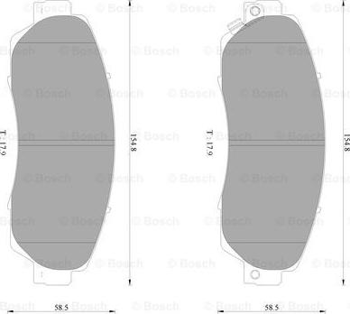 BOSCH 0 986 AB2 374 - Brake Pad Set, disc brake car-mod.net