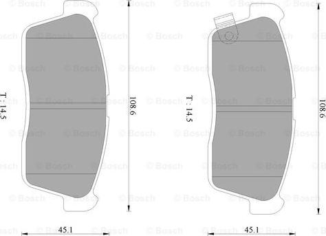 BOSCH 0 986 AB2 775 - Brake Pad Set, disc brake car-mod.net