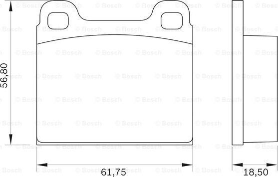 BOSCH 0 986 BB0 016 - Brake Pad Set, disc brake car-mod.net