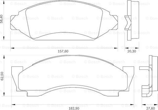 BOSCH 0 986 BB0 012 - Brake Pad Set, disc brake car-mod.net
