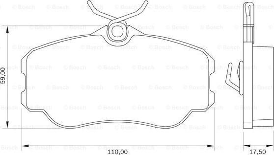 BOSCH 0 986 BB0 039 - Brake Pad Set, disc brake car-mod.net