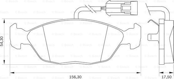 BOSCH 0 986 BB0 036 - Brake Pad Set, disc brake car-mod.net