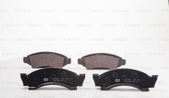 BOSCH 0 986 BB0 257 - Brake Pad Set, disc brake car-mod.net