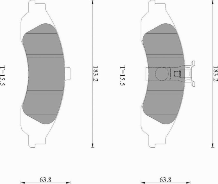 BOSCH 0 986 T10 220 - Brake Pad Set, disc brake car-mod.net