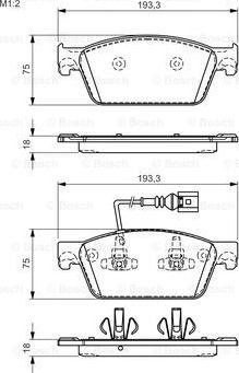 BOSCH 0 986 TB3 163 - Brake Pad Set, disc brake car-mod.net