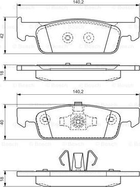 BOSCH 0 986 TB3 172 - Brake Pad Set, disc brake car-mod.net