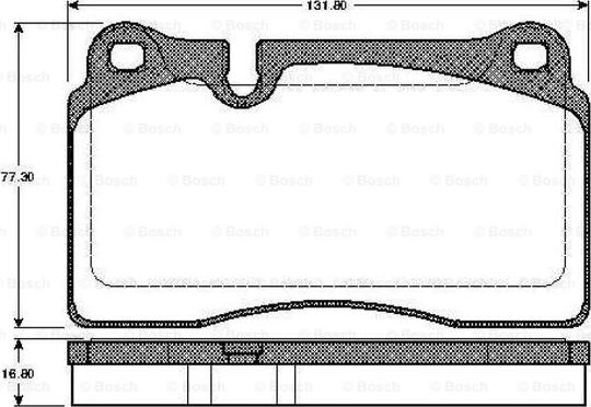 BOSCH 0 986 TB2 931 - Brake Pad Set, disc brake car-mod.net