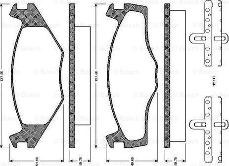 BOSCH 0 986 TB2 090 - Brake Pad Set, disc brake car-mod.net