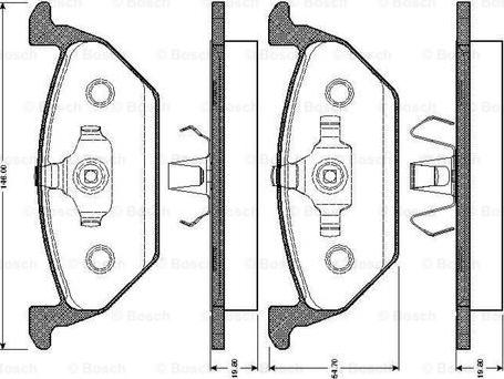 BOSCH 0 986 TB2 040 - Brake Pad Set, disc brake car-mod.net