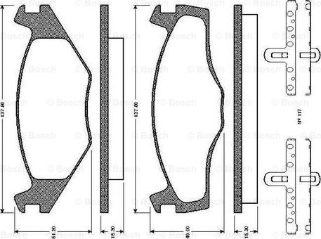 BOSCH 0 986 TB2 089 - Brake Pad Set, disc brake car-mod.net