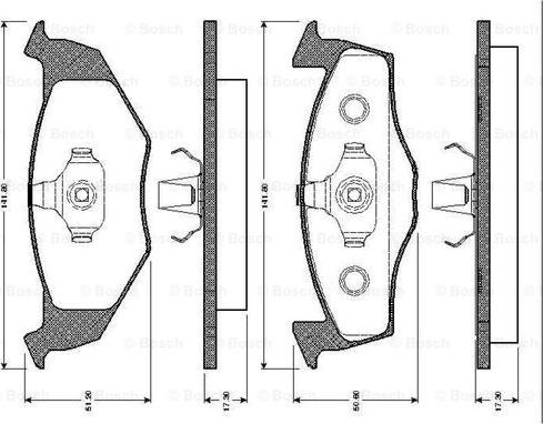 BOSCH 0 986 TB2 036 - Brake Pad Set, disc brake car-mod.net