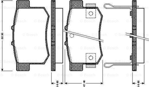 BOSCH 0 986 TB2 179 - Brake Pad Set, disc brake car-mod.net