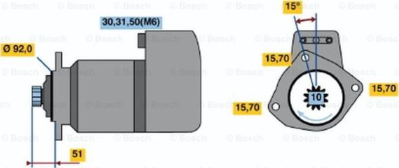 BOSCH 0 001 416 046 - Starter car-mod.net
