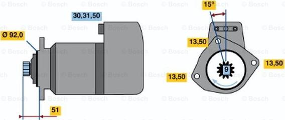 BOSCH 0 001 416 078 - Starter car-mod.net
