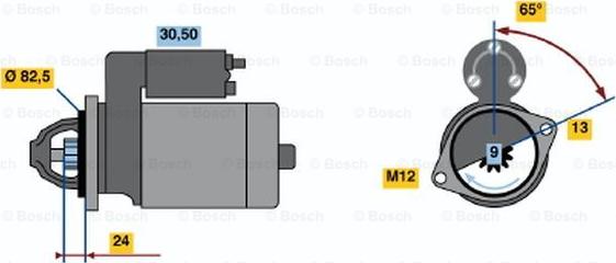 BOSCH 0 001 109 041 - Starter car-mod.net