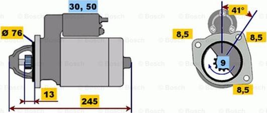 BOSCH 0 001 108 048 - Starter car-mod.net