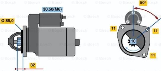 BOSCH 0 001 108 111 - Starter car-mod.net