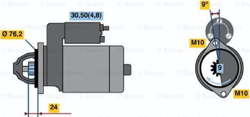 BOSCH 0 001 108 211 - Starter car-mod.net