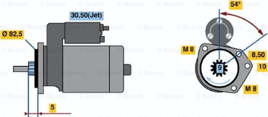 BOSCH 0 001 112 044 - Starter car-mod.net