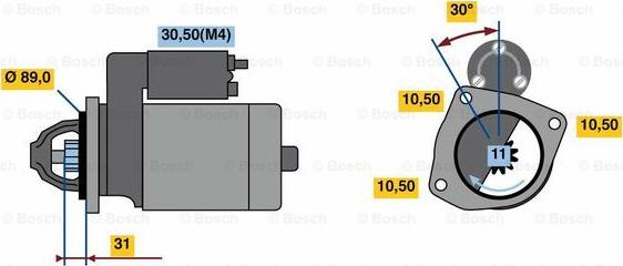 BOSCH 0 001 368 056 - Starter car-mod.net