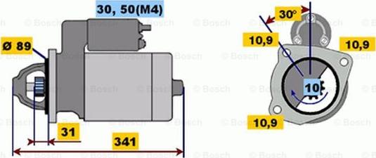 BOSCH 0 001 368 016 - Starter car-mod.net