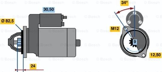 BOSCH 0 001 314 018 - Starter car-mod.net