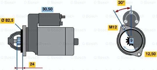 BOSCH 0 001 313 006 - Starter car-mod.net