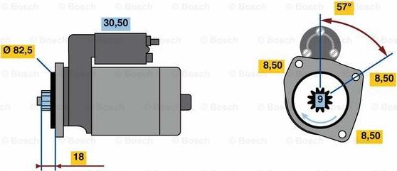 BOSCH 0 001 312 108 - Starter car-mod.net