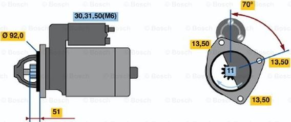 BOSCH 0 001 371 004 - Starter car-mod.net