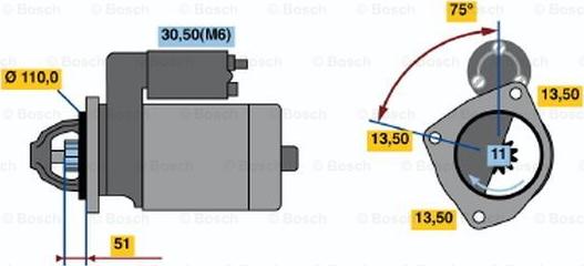 BOSCH 0 001 372 007 - Starter car-mod.net