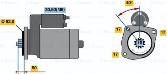 BOSCH 0 001 241 016 - Starter car-mod.net