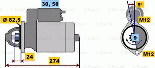 BOSCH 0 001 218 111 - Starter car-mod.net
