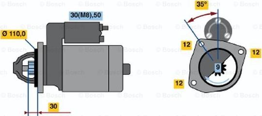 BOSCH 0 001 218 703 - Starter car-mod.net