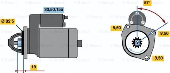 BOSCH 0 001 212 400 - Starter car-mod.net