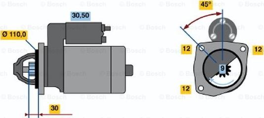 BOSCH 0 986 021 690 - Starter car-mod.net