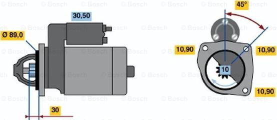 BOSCH 0 001 230 022 - Starter car-mod.net